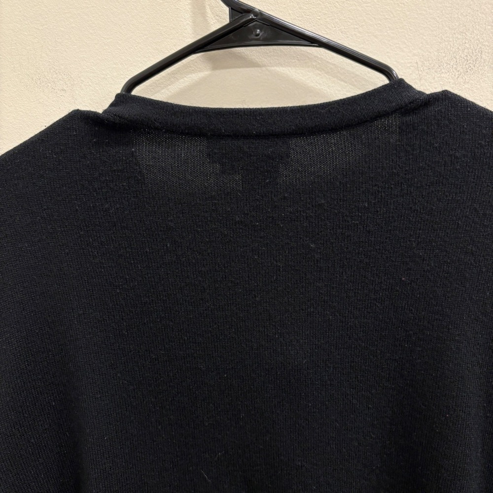 Ralph Lauren L-RL Silk Cashmere Equestrian Horse Bit Cardigan Black 1X Preppy - Picture 7 of 9